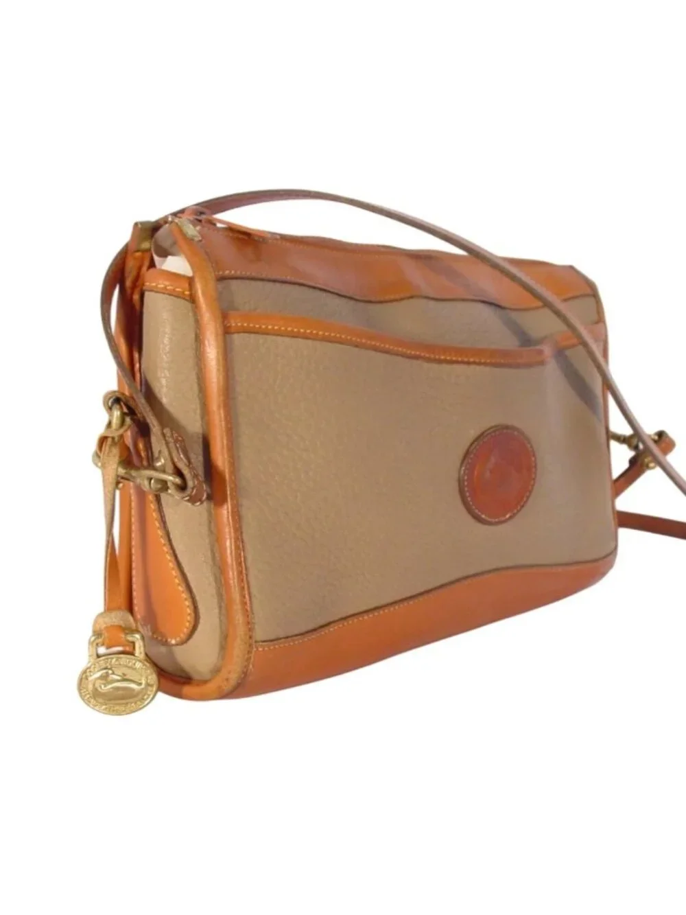 DOONEY & BOURKE Vintage AWL Taupe Crossbody Bag - Picture 3 of 12